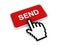 Cursor hand on send button