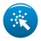 Cursor internet icon blue