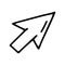 cursor line vector doodle simple icon design