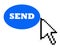 Cursor and send button