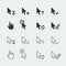 Cursors vector icons