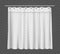 Curtain for a bathroom or window, vector mockup