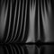 Curtain drapes black silk fabric cloth background