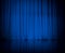 Curtain or drapes blue theater background