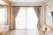 Curtain interior decoration in living room