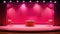 curtain stage pink background