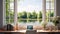 curtain window home background