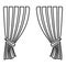 Curtains Blind Curtain Shutter Curtain Shade Portiere drapes for ceremony performance Luxurious curtains Grand opening