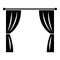 Curtains. Icon on white background