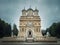 Curtea de Arges old Christian Orthodox monastery in Romania. Beautiful Cathedral facade and architectural details from the legend