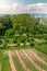 Curtural landscape with fruit plantation near Hagnau at lake Constance Germany