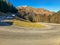 curva carretera del puerto del tourmalet en francia