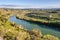 Curve of the Ebro River near Flix, Spain