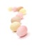 Curve line of multicolored eggs