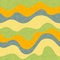 Curve lines ribbons wavy seamless pattern