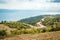 Curve of the mountain road in Turkey