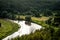 Curve of Nemunas River as seen from Merkine observation deck  Lithuania