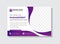 Curve Purple Banner Template vector, advertising display layout, banner for web