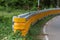 Curve road guardrail pole