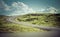 Curved asphalt road in high mountains