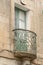 Curved balcony a street in Rabat Malta