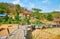 Curved bamboo bridge, Pai, Thailand