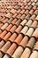 Curved clay tiles