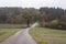 A curved country road in swabian alb