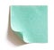 Curved Green Note paper with blank space