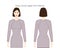 Curved raglan knit sleeves long length clothes lady in dresses, tops, shirts technical fashion illustration with fitted