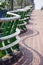 curved railing on a bridge in da nang