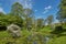 Curved river flows through beautiful landscape near city of Fredericia in Denmark