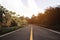 Curved road on a beautiful mountain