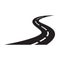 Curved road icon vector for graphic design, logo, website, social media, mobile app, UI