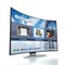 Curved Smart TV with OLED screen