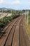 Curved track on West Coast Main Line, Hest Bank