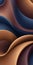 Curvilinear Shapes in Navy Chocolate