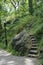 Curving Set of Stairs Manhattan Cloisters Fort Tryon Park