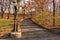 Curving Staircase at Riverside Park on the Upper West Side of New York City during Autumn