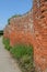 Curvy brick wall