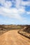 Curvy path on Island of Los Lobos, Canary Islands