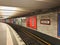 Curvy railway platforms around a city stations in Berlin