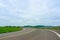 Curvy Road Of Fresh Green in country town