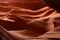 Curvy sandstone walls of the Antelope slot Canyon in Arizona, USA