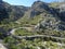 Curvy street to Sa Calobra, Mallorca, Ballears