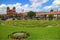 Cusco. Peru, 11May2018, Plaza de Armas square with its famous landmark, Cusco Cathedral