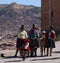 Cusco, Peru/2nd September 2013/Thre older local women holding an