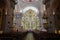 Cusco, Peru - Dec 5, 2022: Altar and interior of the Church of La Compania de Jesus
