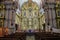 Cusco, Peru - Dec 5, 2022: Altar and interior of the Church of La Compania de Jesus