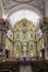 Cusco, Peru - Dec 5, 2022: Altar and interior of the Church of La Compania de Jesus